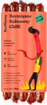Bezmięsny Mięsny Wegańskie kabanosy chilli 160 g