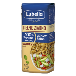 Lubella Pełne Ziarno Fusilli Makaron Świdry 400 g