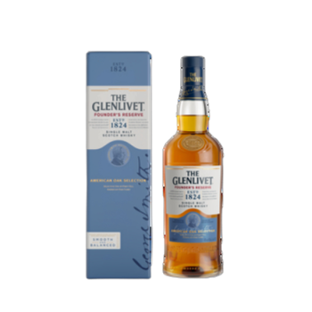 ' The Glenlivet Founder's Reserve Szkocka whisky single malt 700 ml i 2 szklanki