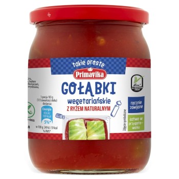 Primavika Gołąbki wegetariańskie z ryżem naturalnym BEZGL 480 g