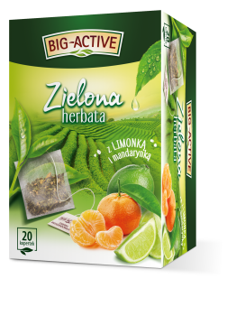Big-Active - Herbata Zielona Z Limonką I Mandarynką (20Tb X 1,5G)