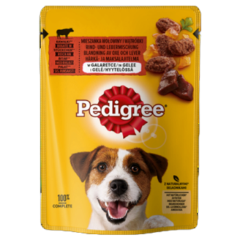 Pedigree z wołowiną w galaretce Karma pełnoporcjowa 100 g