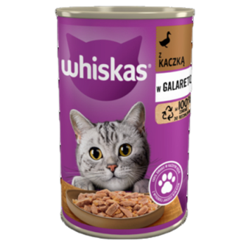 Whiskas z kaczką w galaretce Karma pełnoporcjowa 400 g