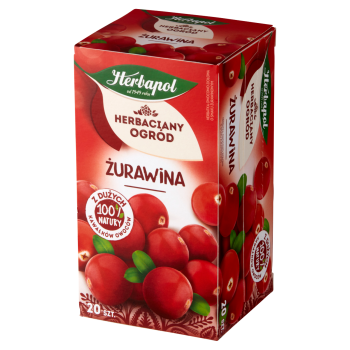 Herbapol Herbaciany Ogród Żurawina Herbatka owocowo-ziołowa 50 g (20 torebek)