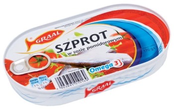 Graal Szprot w sosie pomidorowym 170 g