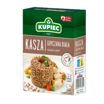 Kupiec Kasza gryczana biała 400 g (4 torebki)