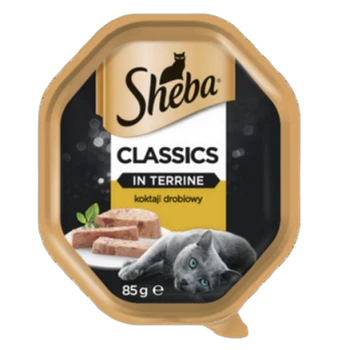Sheba Classics Karma dla dorosłych kotów koktajl drobiowy 85 g