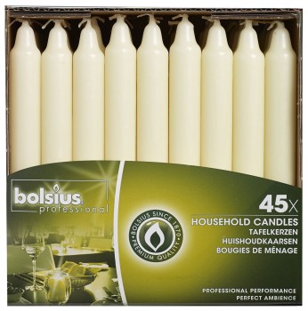 Bolsius Stołowa 180/21,3 45szt krem