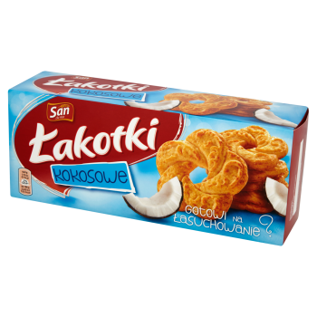 San Łakotki kokosowe Herbatniki 168 g