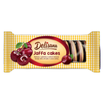 Delisana Biszkopty Z Galaretką O Smaku Wiśniowym W Polewie Kakaowej 135G