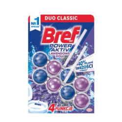 Bref Power Aktiv zawieszka do WC 4 Function formula Duo Pack Lavender 2x50 g