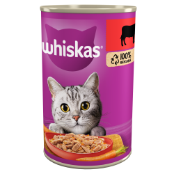 Whiskas w sosie z wołowiną Karma pełnoporcjowa 400 g