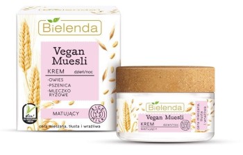 Bielenda Vegan Muesli Krem matujący na dzień i noc 50 ml