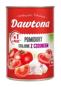 Dawtona Pomidory krojone z czosnkiem 400 g