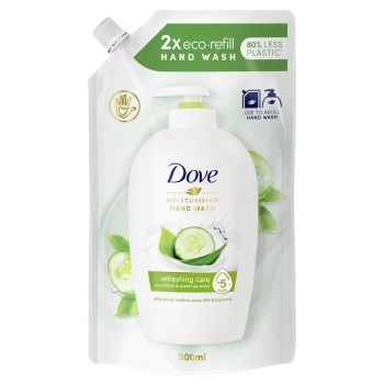 Dove Fresh Touch Cucumber and Green Tea Płyn do mycia rąk opakowanie uzupełniające 500 ml