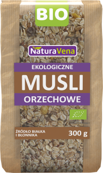 NaturAvena Musli orzechowe BIO 300 g
