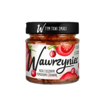Wawrzyniec Pasta warzywna z suszonymi pomidorami i żurawiną 180 g