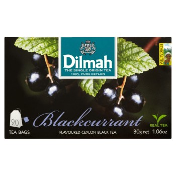 Dilmah Cejlońska czarna herbata z aromatem czarnej porzeczki 30 g (20 torebek)