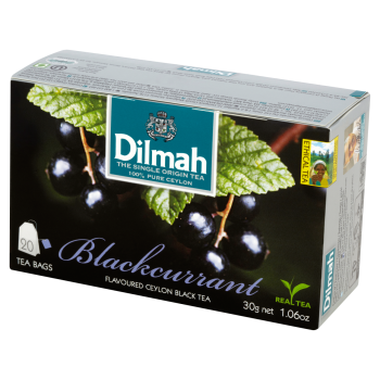 Dilmah Cejlońska czarna herbata z aromatem czarnej porzeczki 30 g (20 torebek)
