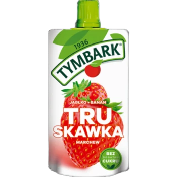 Tymbark Mus 100% truskawka jabłko banan marchew 120 g