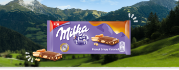Milka Czekolada mleczna Peanut Crispy Caramel 90 g