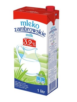 Mleko Łaciate Zambrowskie 3,2%  UHT 1 l