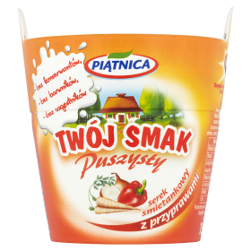 Piątnica Twój Smak Puszysty Serek śmietankowy z przyprawami 150 g