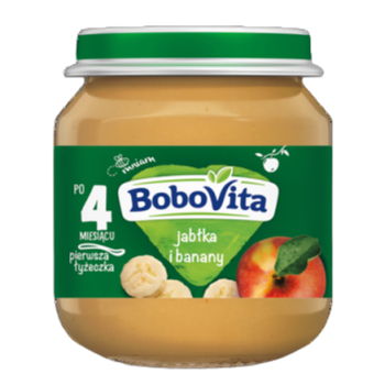 BoboVita Jabłka i banany po 4 miesiącu 125 g