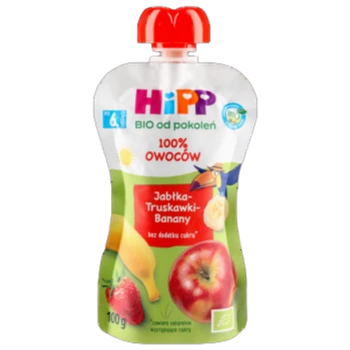 HiPP BIO Jabłka-Truskawki-Banany po 8 miesiącu 100 g