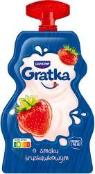 Danone Gratka Deser mleczny o smaku truskawkowym 65 g