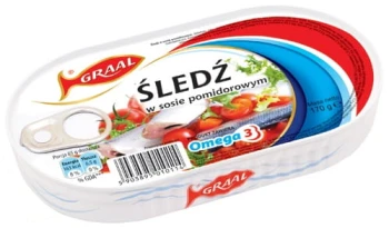 Graal Śledź w sosie pomidorowym 170 g