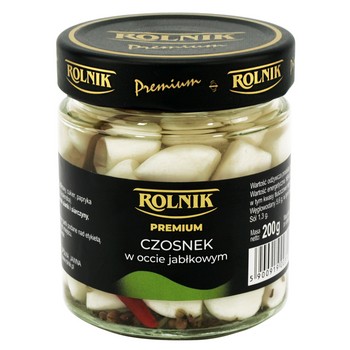 Rolnik Czosnek marynowany na occie jabłkowym 212 ml