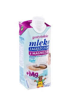SM Gostyń Mleko gostyńskie zagęszczone niesłodzone z magnezem light 4% 500 g