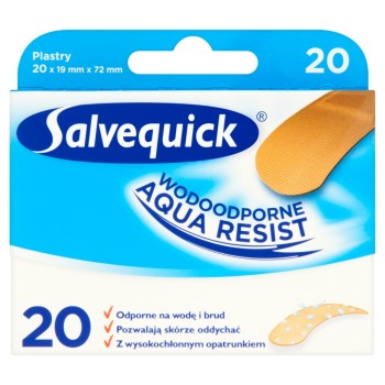 Salvequick Wodoodporne Plastry 20 sztuk