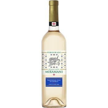 'Miramani Pirosmanii White Semi Dry 11,5% 0,75 L