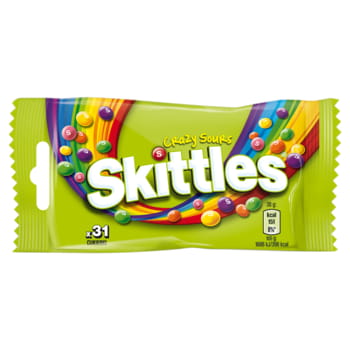 Skittles Crazy Sours Draże Owocowe 38 g