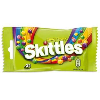 Skittles Crazy Sours Draże Owocowe 38 g