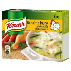 Knorr Rosół z kury z pietruszką i lubczykiem 60 g (6 kostek)