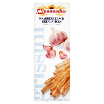 Panealba Grissini Paluszki chlebowe z czosnkiem 125 g (2 x 62,5 g)