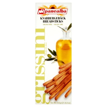 Panealba Grissini Paluszki chlebowe z oliwą z oliwek 125 g (2 x 62,5 g)