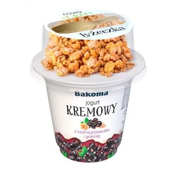 Jogurt Kremowy Czarna Porzeczka Z Granolą 230G