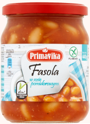 Primavika Fasola w sosie pomidorowym 440 g