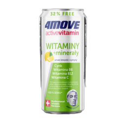 4Move Active Vitamin Witalność Napój gazowany smak limonki i cytryny 330 ml