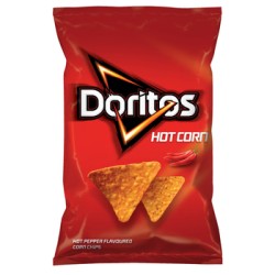 Doritos Hot Corn Chipsy kukurydziane o smaku ostrej papryki 100 g