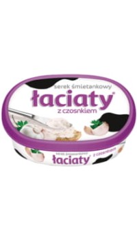 Łaciate Łaciaty serek śmietankowy z czosnkiem 135 g