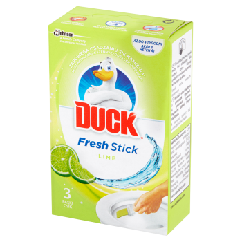 Duck Fresh Stick 4in1 Lime Żelowe paski do toalet 27 g (3 sztuki)