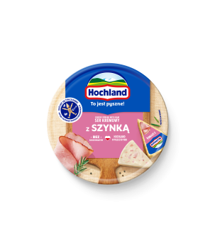Hochland z Szynką Ser topiony kremowy w trójkącikach 180 g