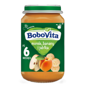 BoboVita Morele banany i jabłka po 6 miesiącu 190 g