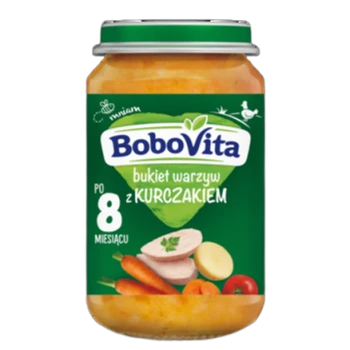 BoboVita Bukiet warzyw z kurczakiem po 8 miesiącu 190 g