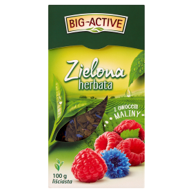 Big-Active Herbata zielona z owocem maliny 100 g
